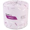 Toilet tissue, wrapped in pink paper.