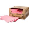 Pink wiping cloths.