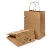 Bag paper grocery with rope hadnle kraft bistro 10x7x12 250 case.