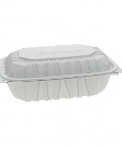 white take out container.