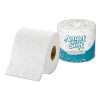 one roll of white angel soft toilet paper and one roll of angel soft toilet paper wrapped