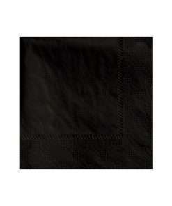 black dinner napkin