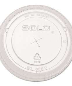 clear lid with straw slot