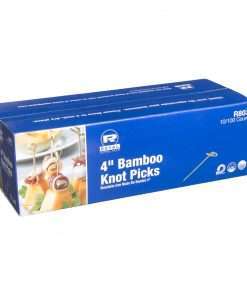 Blue box bamboo picks knotted 4 inch