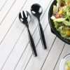 black serving spoon