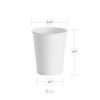 8 oz paper cup white used for hot drinks