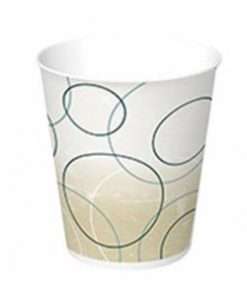 round cup with swirl design for hot beverages