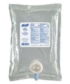 large bag with blue writing of purell hand sanitizer