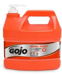gallon of gojo hand cleaner with pump