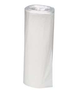1 roll of clear garbage can liners