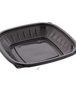 black bowl take out container