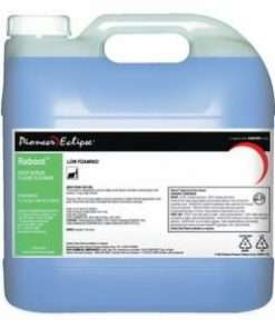 BLUE gallon of floor stripper