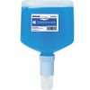 blue container of hand soap