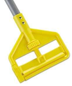 mop handle yellow top grey handle