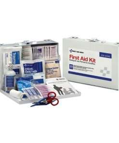 first aid kit 109 pieces including band aids, scissors, ointment