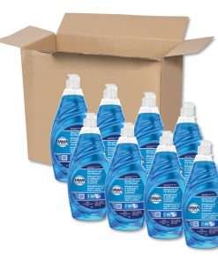 8 bottles of Dawn blue dishwashing detergent