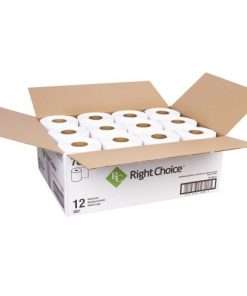 open box of white roll towels