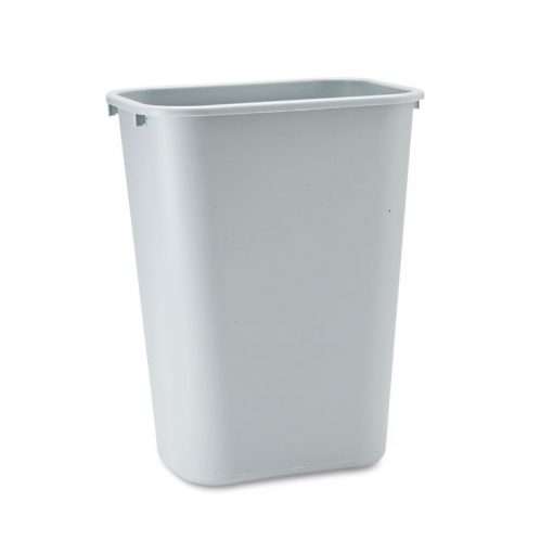 grey garbage can rectangle