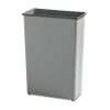 slim tall grey garbage can