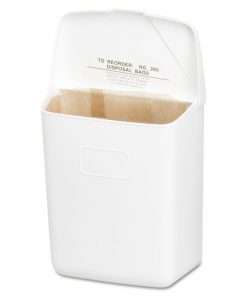 white sanitary napkin disposal box