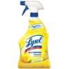 yellow spray bottle of lysol disinfecting spray