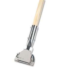 floor dust mop handle with metal clip