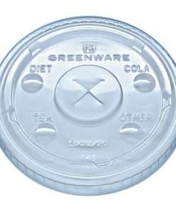 lid with slot for straw