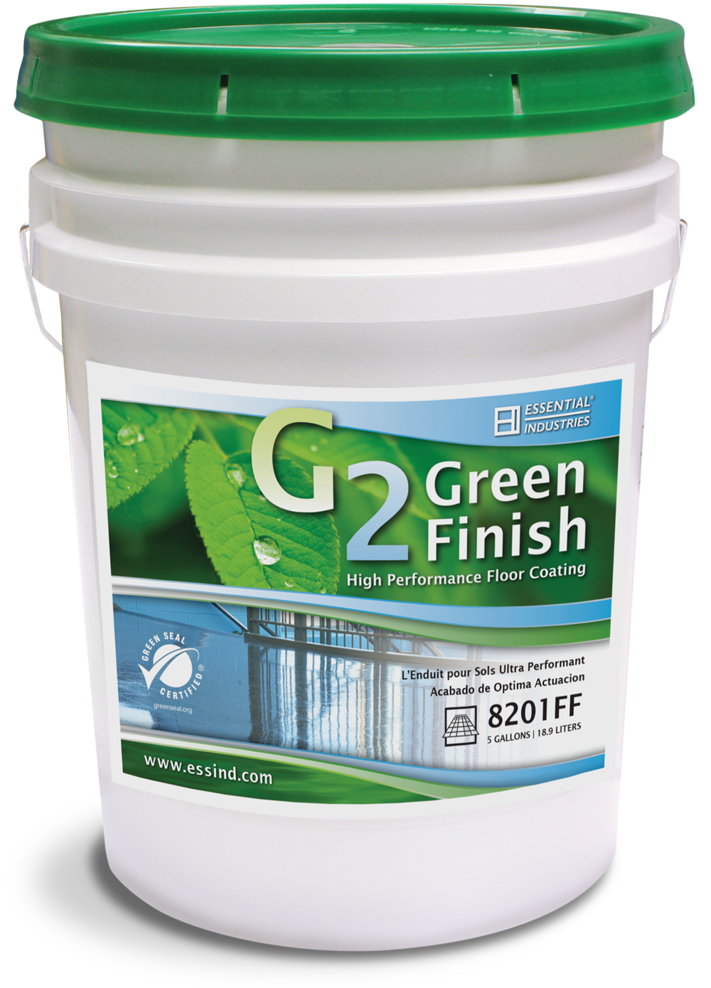 pail of G2 Green Finish
