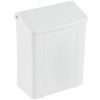white sanitary receptable