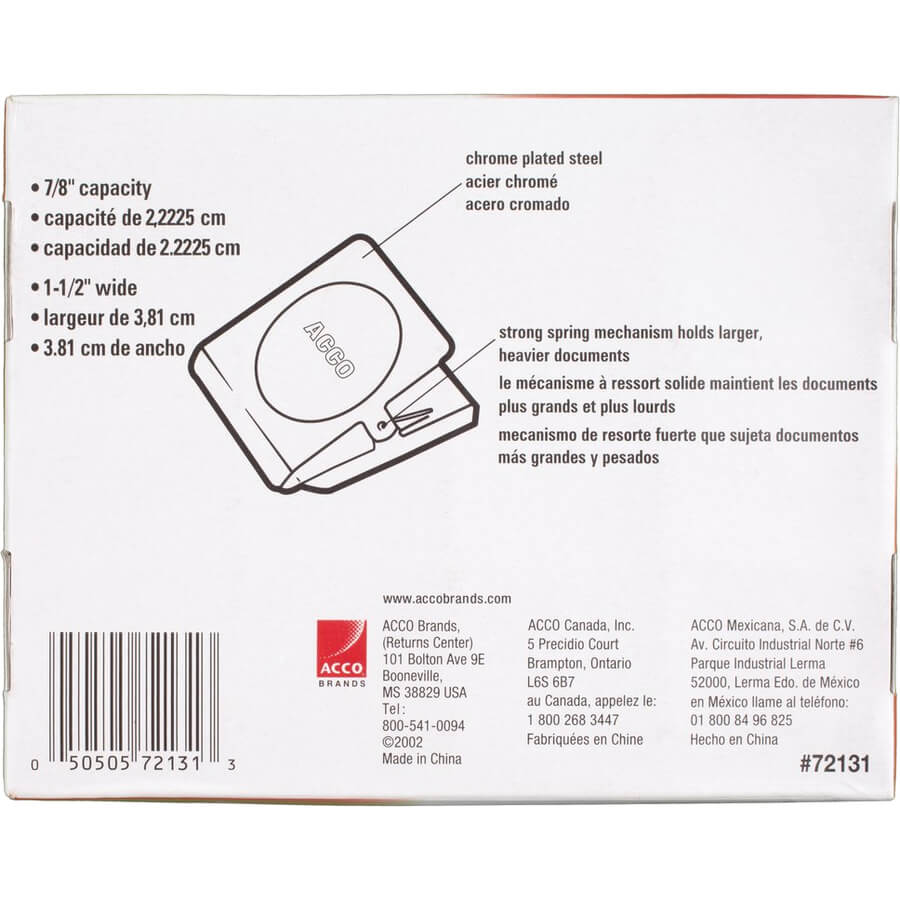 ACCO Square Magnetic Clip