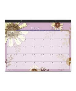 At-A-Glance Paper Flowers Monthly Desk Pad