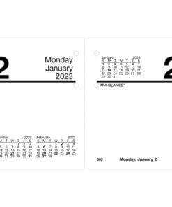 side by side one date calendar