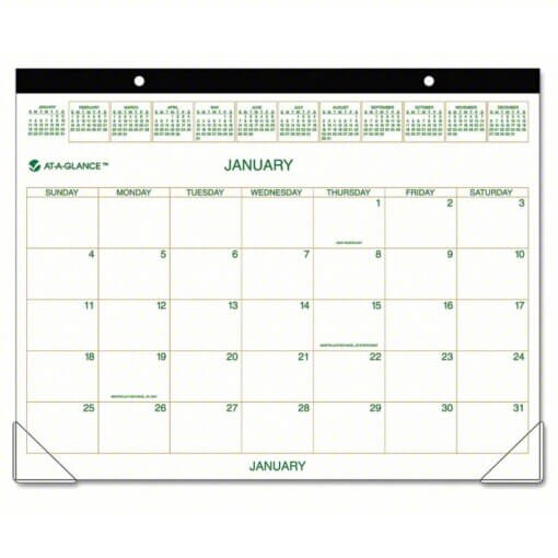 2024 monthly flat desk calendar