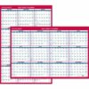 At-A-Glance Reversible Paper Yearly Wall Planner