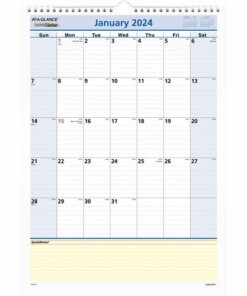 At-A-Glance QuickNotes Monthly Wall Calendar