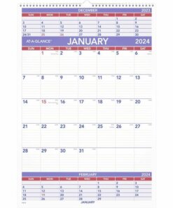 At-A-Glance 3-Month Wall Calendar