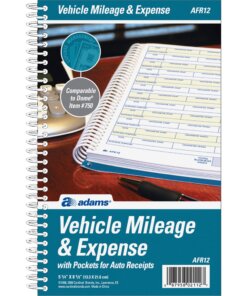 Adams Vehicle Mileage/Expense Journal Pocket