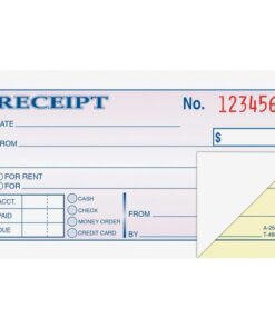 Adams Money/rent Receipt Books