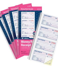 Adams Spiral 2-part Money/Rent Receipt Book