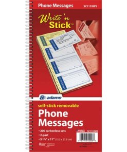 Adams Write 'n Stick Phone Message Book