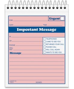 Adams Spiral-bound Phone Message Booklet