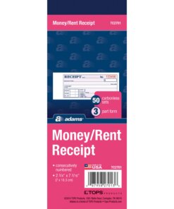 Adams Tapebound 3-part Money Receipt Book