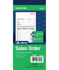 Adams Carbonless 3-part Sales Order Books