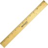 Westcott Beveled Metal Edge Wood Rulers
