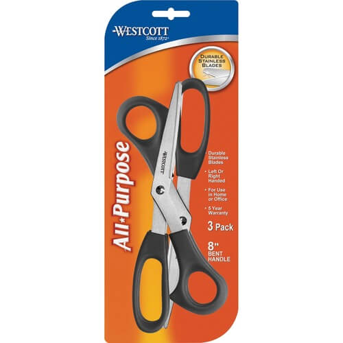 Westcott 8inch All-purpose Bent Scissors