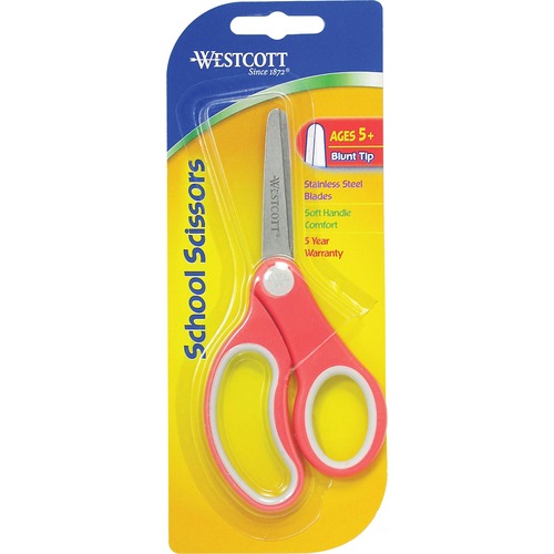 Westcott Soft Handle 5inch Blunt Kids Value Scissors