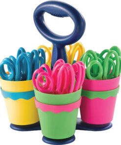 Westcott Teachers Scissors Caddy with 24 pieces of 14606 Blunt