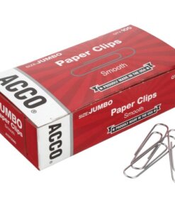 red box of acco jumbo paper clips