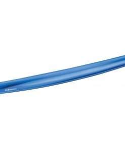 Fellowes Gel Wrist Rest - Crystals, Blue - 0.63" x 18.50" x 2.25" Dimension - Blue - Gel, Rubber, Cloth - Stain Resistant, Skid Proof - 1 Pack