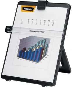 Fellowes Non-Magnetic Copyholder - 11.3" Height x 10.1" Width x 7.4" Depth - Black - Plastic